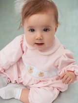 Girl Smocked Teddy Bear