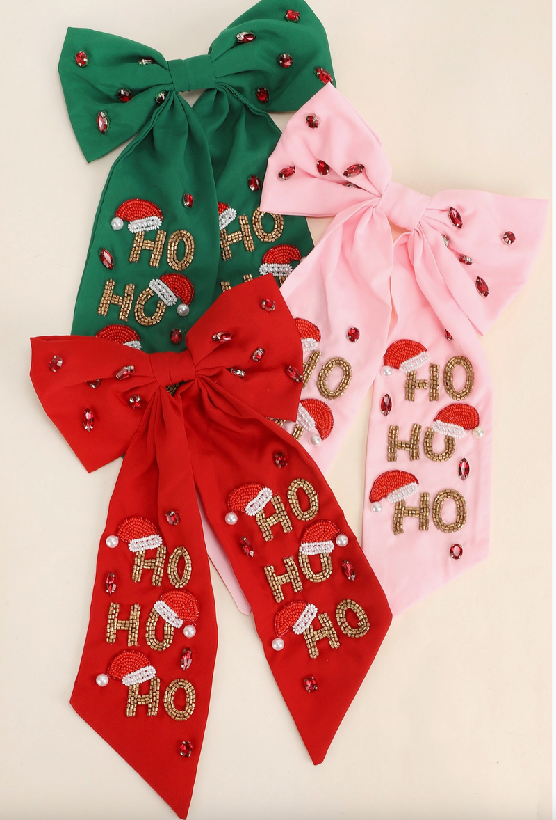 Ho Ho Ho Bow (multiple colors)
