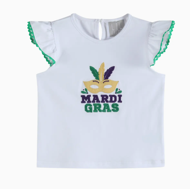 Mardi Gras Ruffle Shirt
