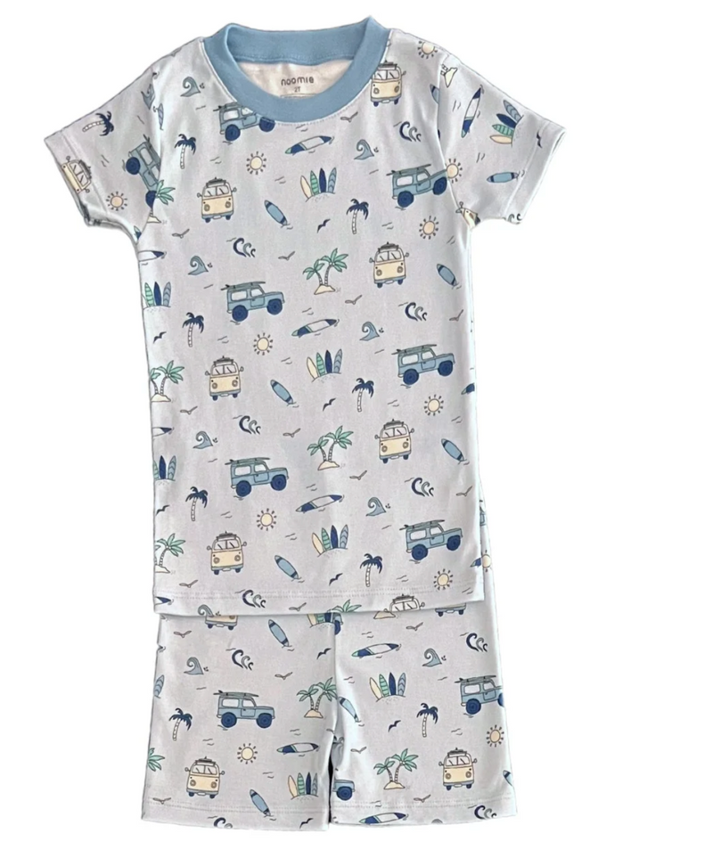 Lets Go Surfing Short Sleeve Pajama