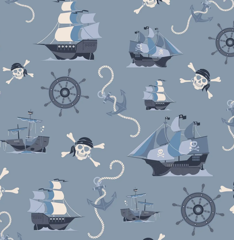 Pirates Ahoy Garden Zipper Footie