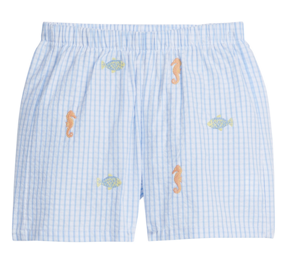 Embroider Fish Short