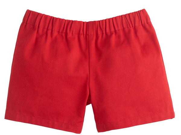 Red Twill Shorts
