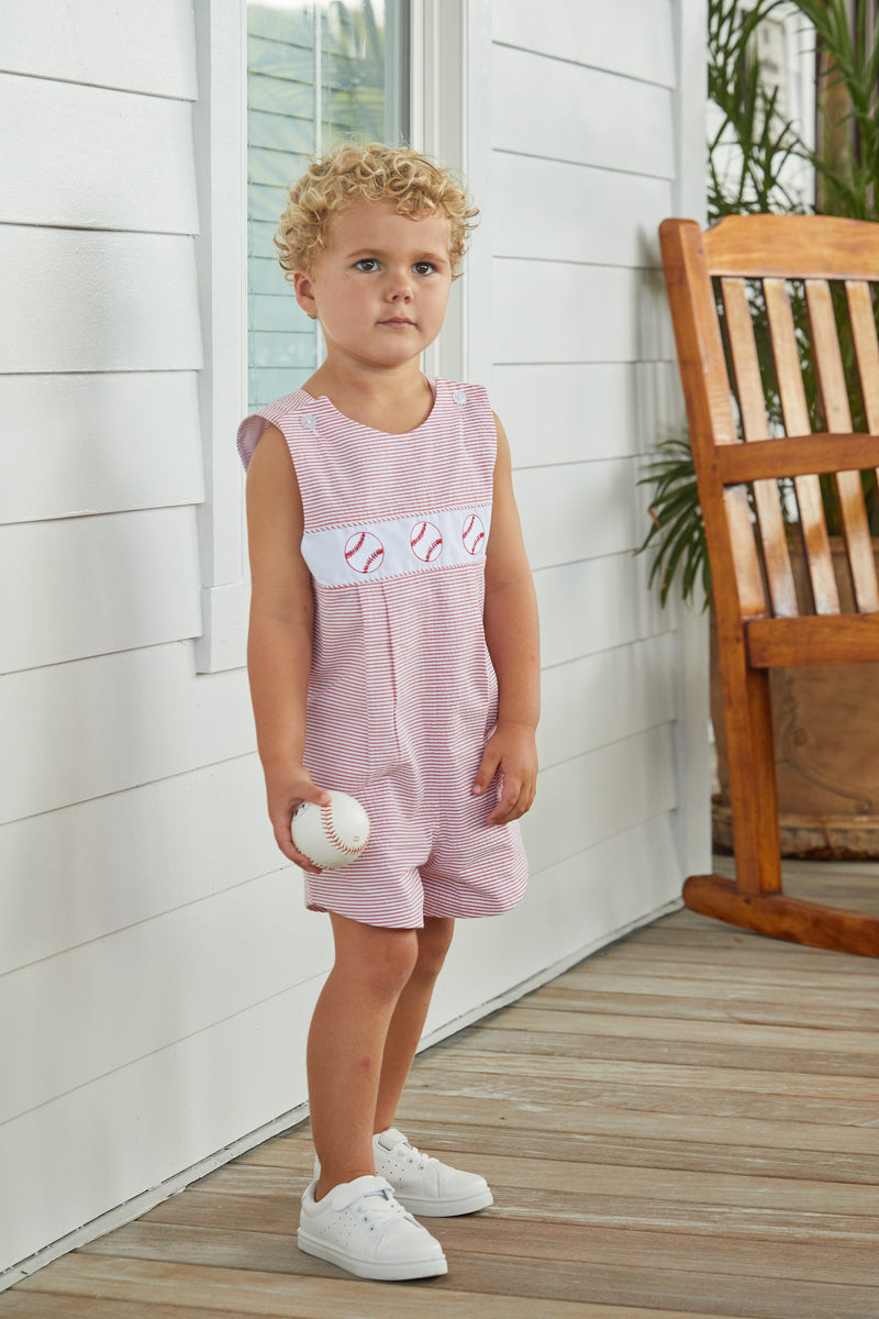 Vintage Baseball Romper