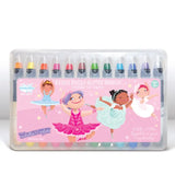 Glitter Ballerina Dry Erase Coloring Gift Set
