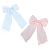 Opaque Satin Bow W/ Euro Knot & Tails