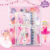 Glitter Ballerina Dry Erase Coloring Gift Set