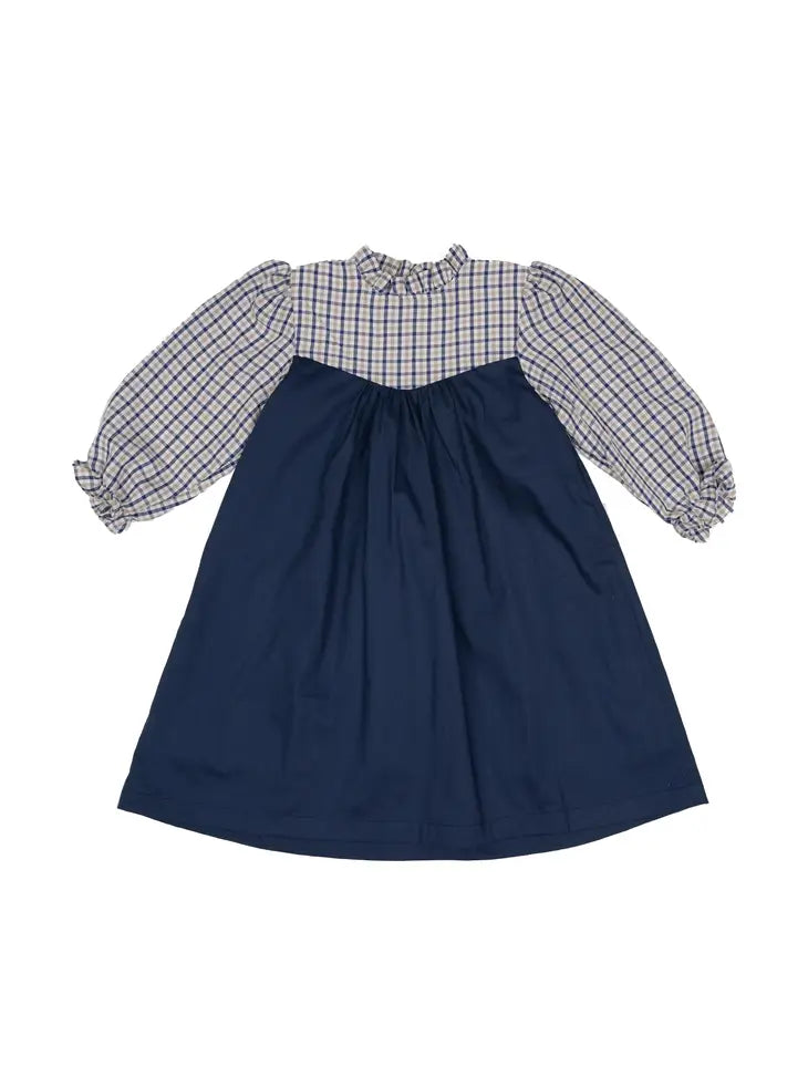 Courtney Blue Plaid Dress