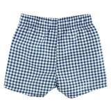 Baby Navy Gingham Boys Swim Trunks
