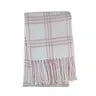 Window Pane Check Flannel with Fringe
