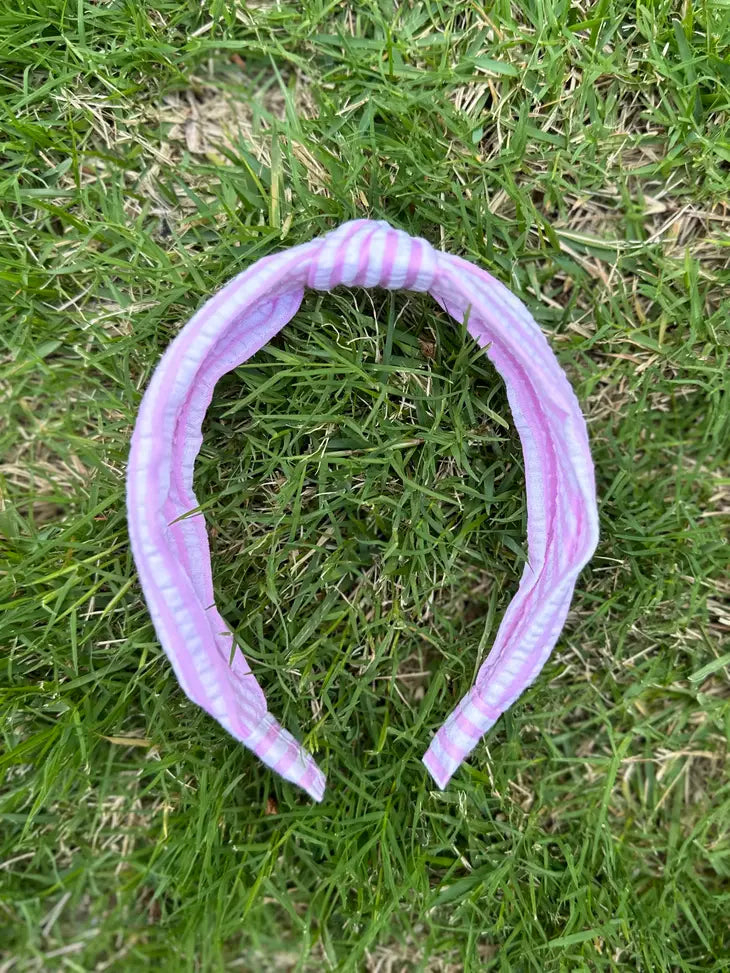 Light Pink Top Knot Headband