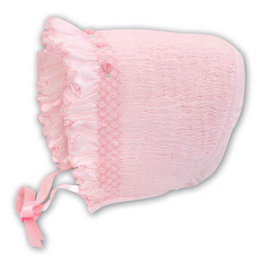 Smocked Bonnet Pink