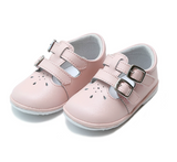 Hattie Double Velcro Buckle Leather Mary Jane