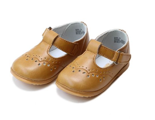 Birdie Leather T-Strap Stitched Mary Jane