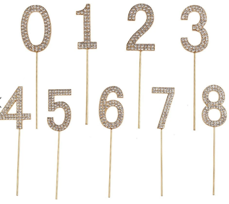 Rhinestone Cake Topper