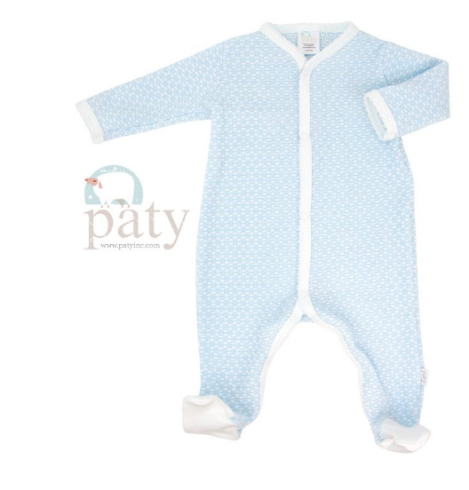 Paty Footie Blue/White