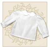 LS Puff Sleeve White Collared Shirt