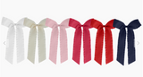Satin Ruffle Longtail Bow