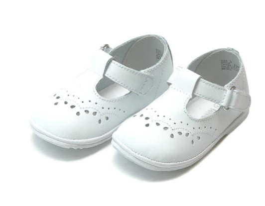 Birdie T strap Mary Jane White