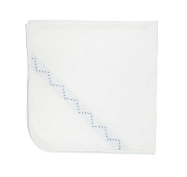 Sweetly Smocked Blessing Blanket Buckhead blue/Peri
