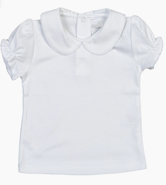 White Pima Collared Shirt