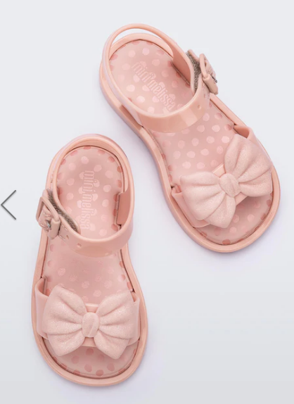 Mini Melissa Mar  Pink Bow Sandal