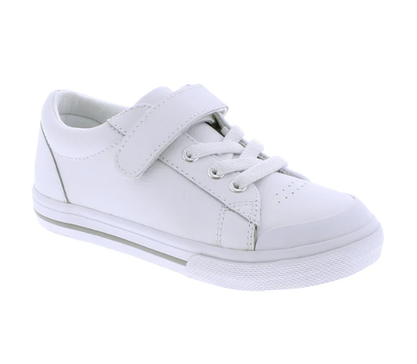 Reese White Leather