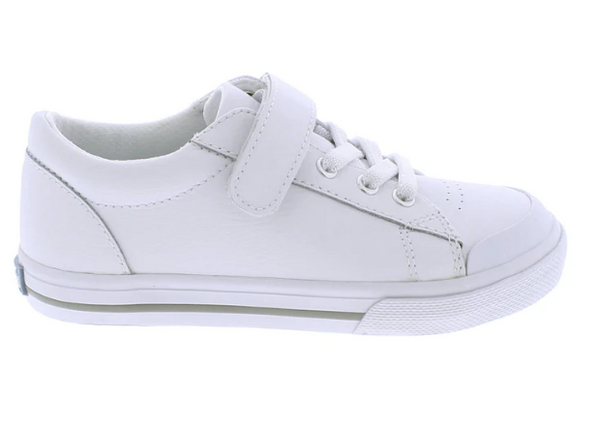 Reese White Leather