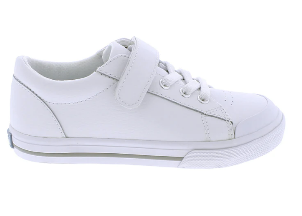Reese White Leather