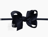 Grosgrain Small Bow Headband Nylon 3.5"