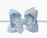 Grosgrain Medium Bow on Nylon headband 4.5"