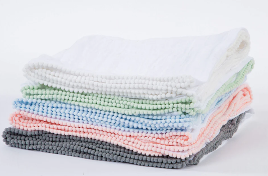 Swaddle Baby Blanket with Pompom Edge