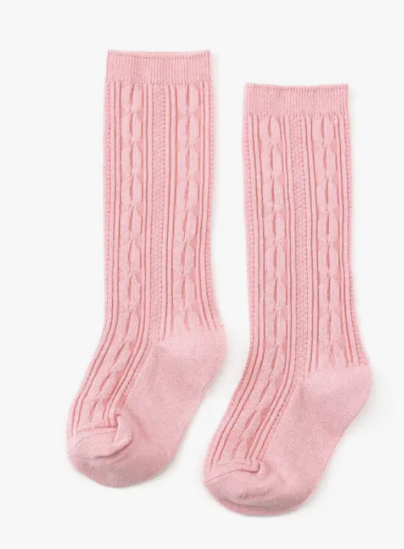 Quartz Pink Knee High Socks