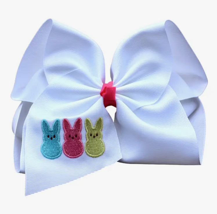 Peeps Embroidered Bow