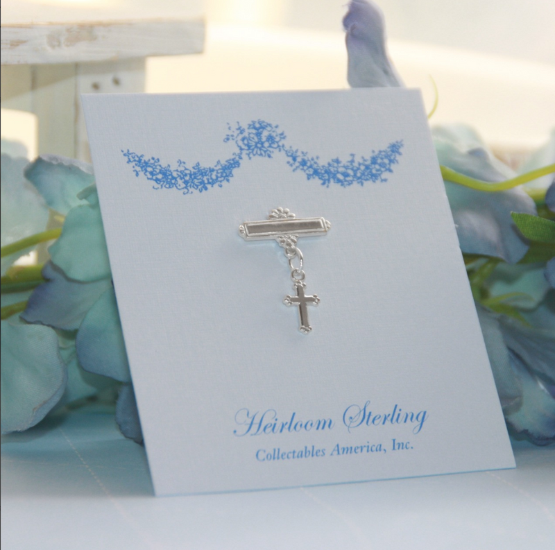Sterling Silver Pin With Cross