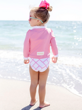 Winnie's Wave Spotter Swim Shirt- Hamptons Hot Pink