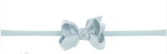 Grosgrain Small Bow Headband Nylon 3.5"