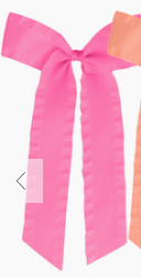 Satin Ruffle Longtail Bow