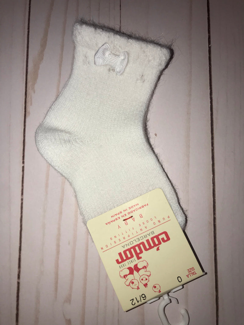 Condor Short Crochet Sock with Bow