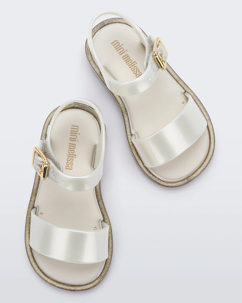 Mini Melissa Mar Sandal White