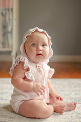 Pink Ruffle Bonnet